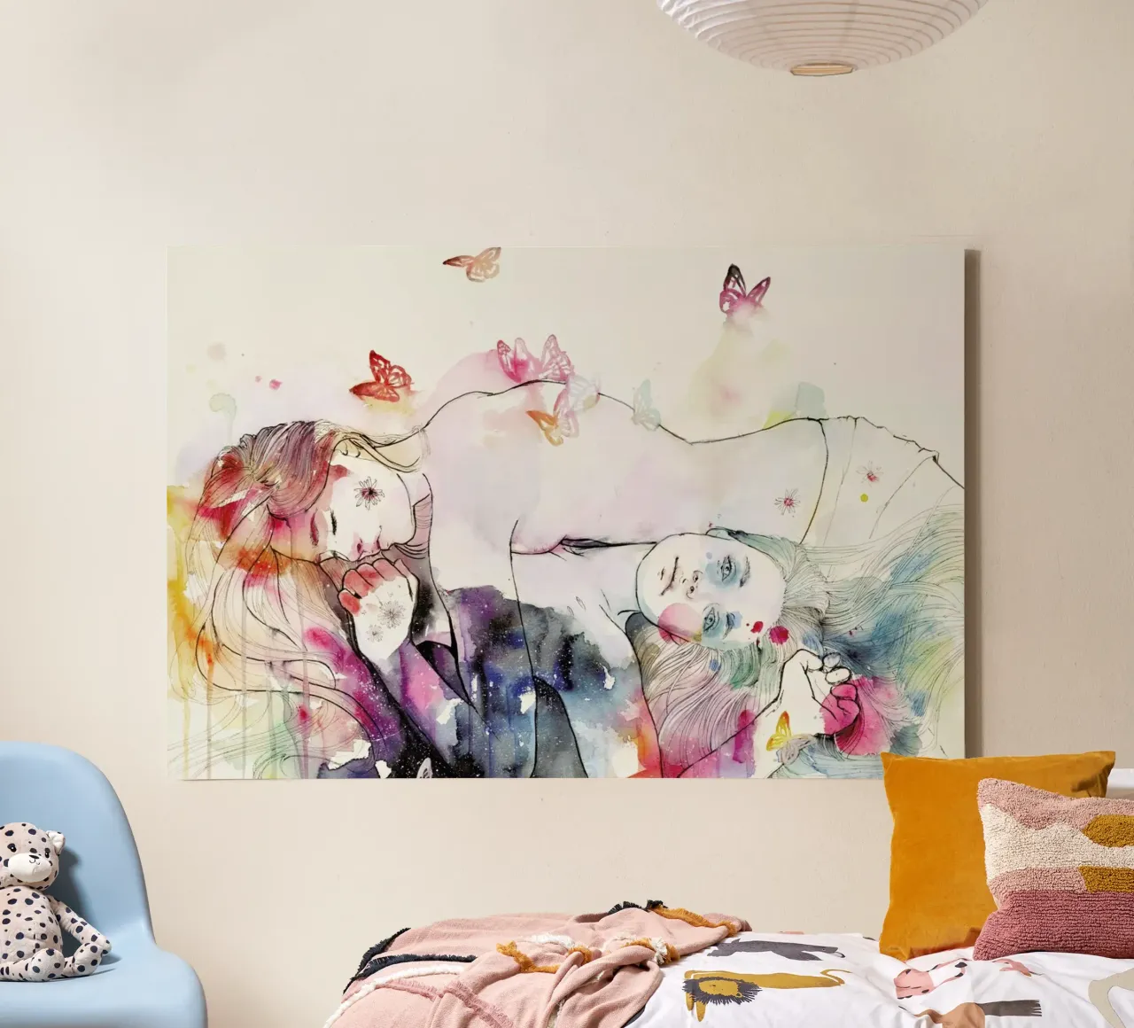 Dreamy Insomnia lienzo con Marco flotante de agnes-cecile