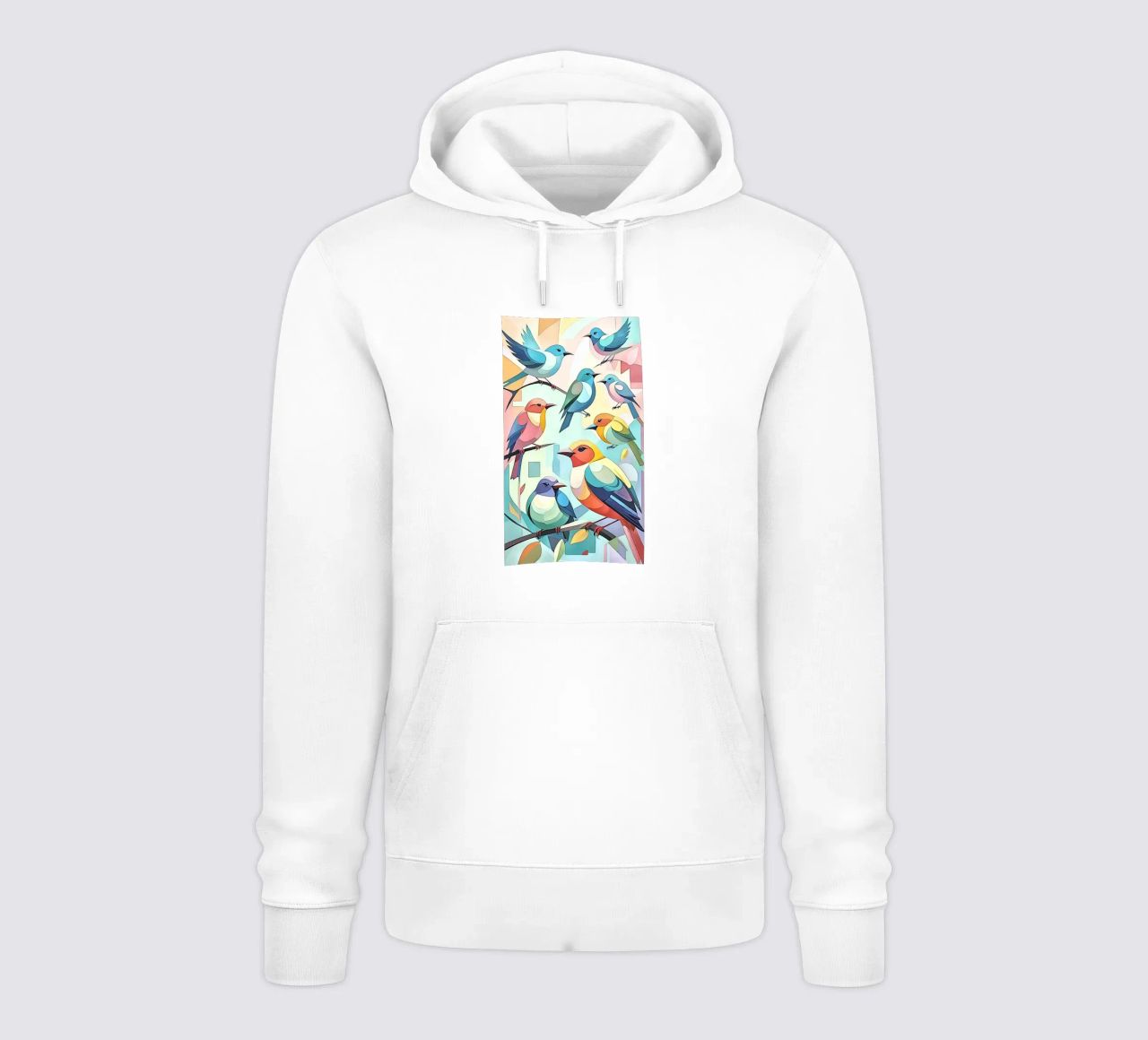 Pájaros en pastel nº 1 sudadera con capucha de ZAMART - PopArt