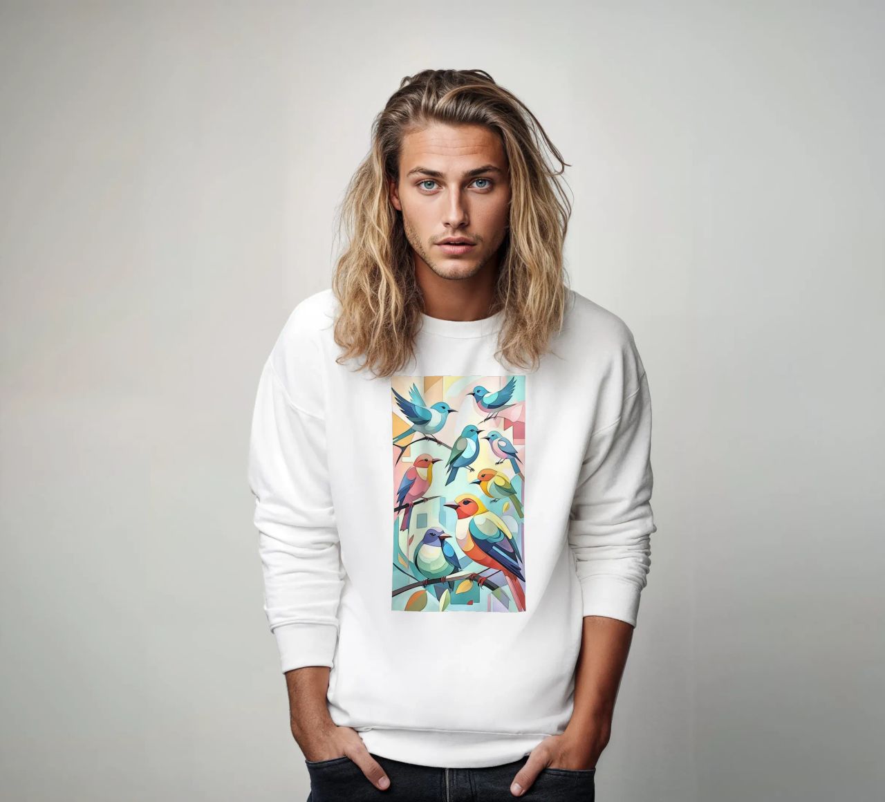 Pájaros en pastel nº 1 sudadera de ZAMART - PopArt