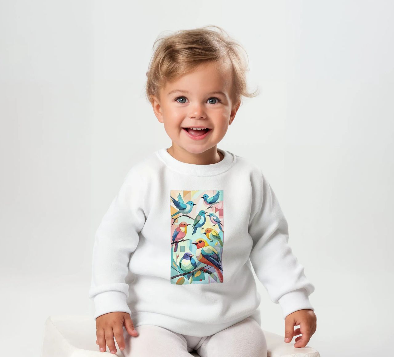 Pájaros en pastel nº 1 sudadera de bebé de ZAMART - PopArt