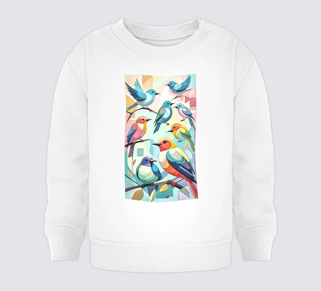 Pájaros en pastel nº 1 sudadera de bebé de ZAMART - PopArt