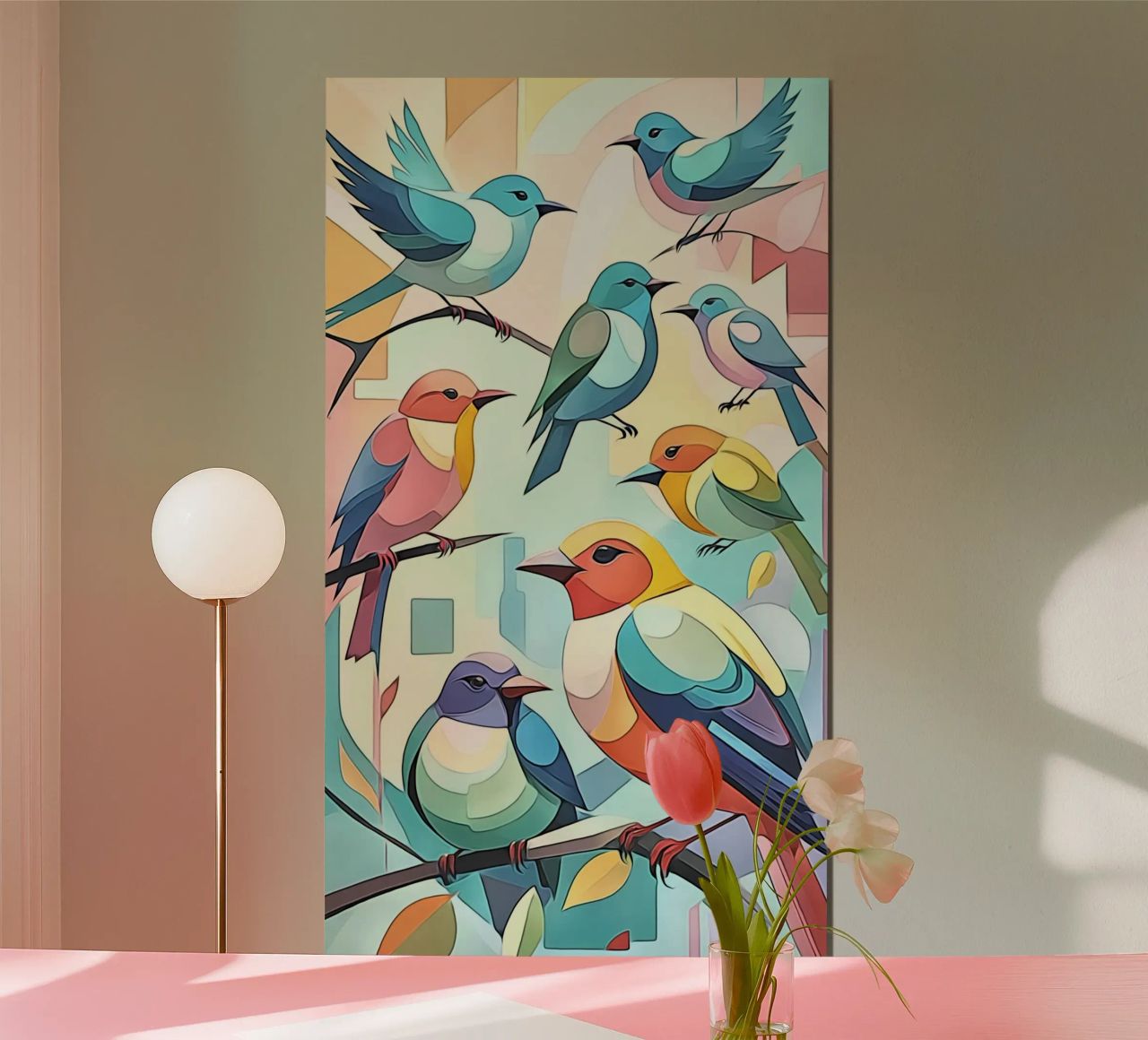 Pájaros en pastel nº 1 poster de ZAMART - PopArt
