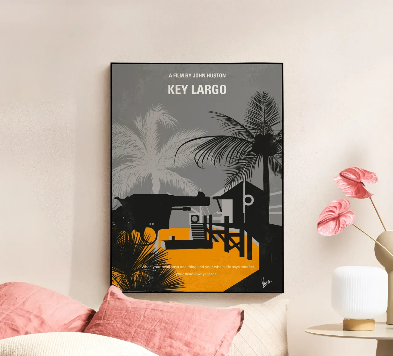 No998 My Key Largo minimal movie poster acrylic glass by Chungkong