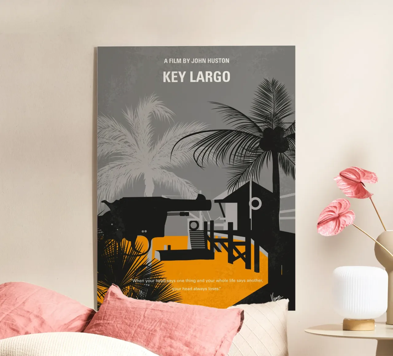 No998 My Key Largo minimal movie poster acrylic glass by Chungkong