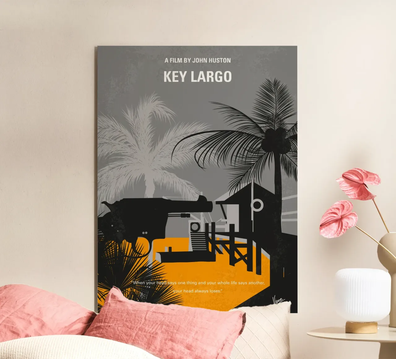 No998 My Key Largo minimal movie poster forex plate by Chungkong
