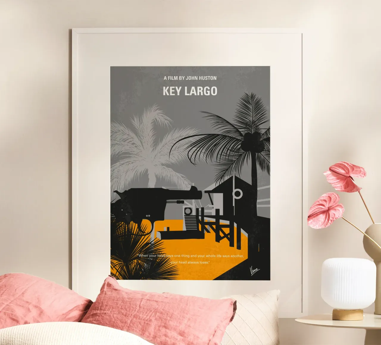 No998 My Key Largo minimal movie poster poster da Chungkong