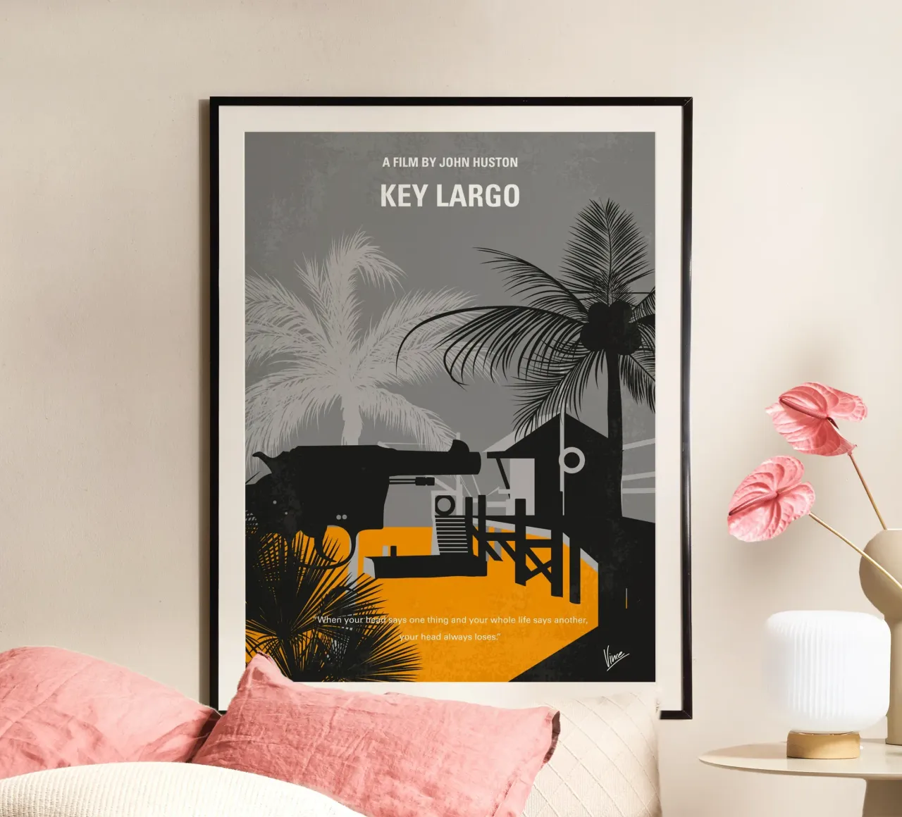 No998 My Key Largo minimal movie poster poster da Chungkong