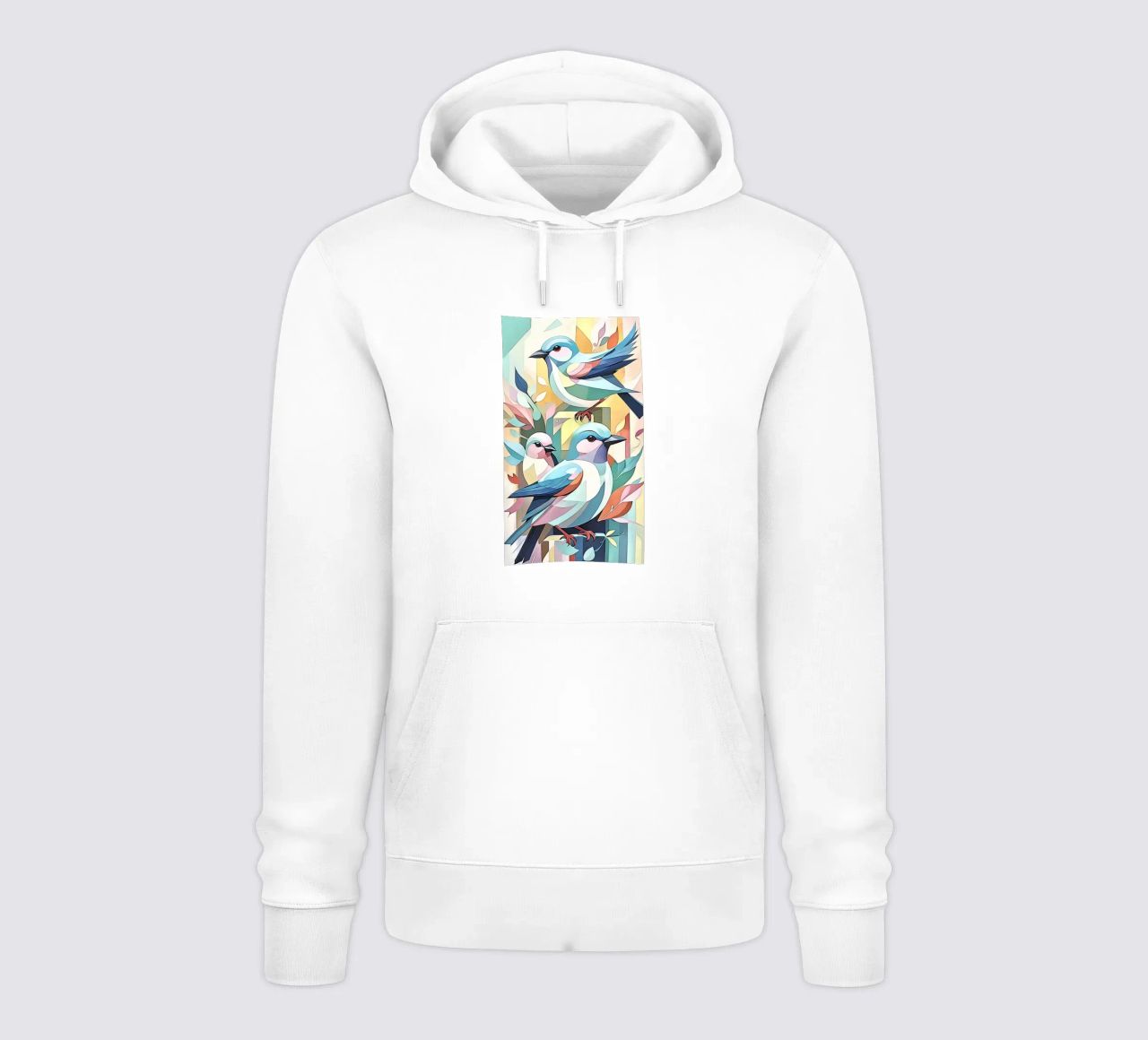 Pájaros en pastel nº 2 sudadera con capucha de ZAMART - PopArt