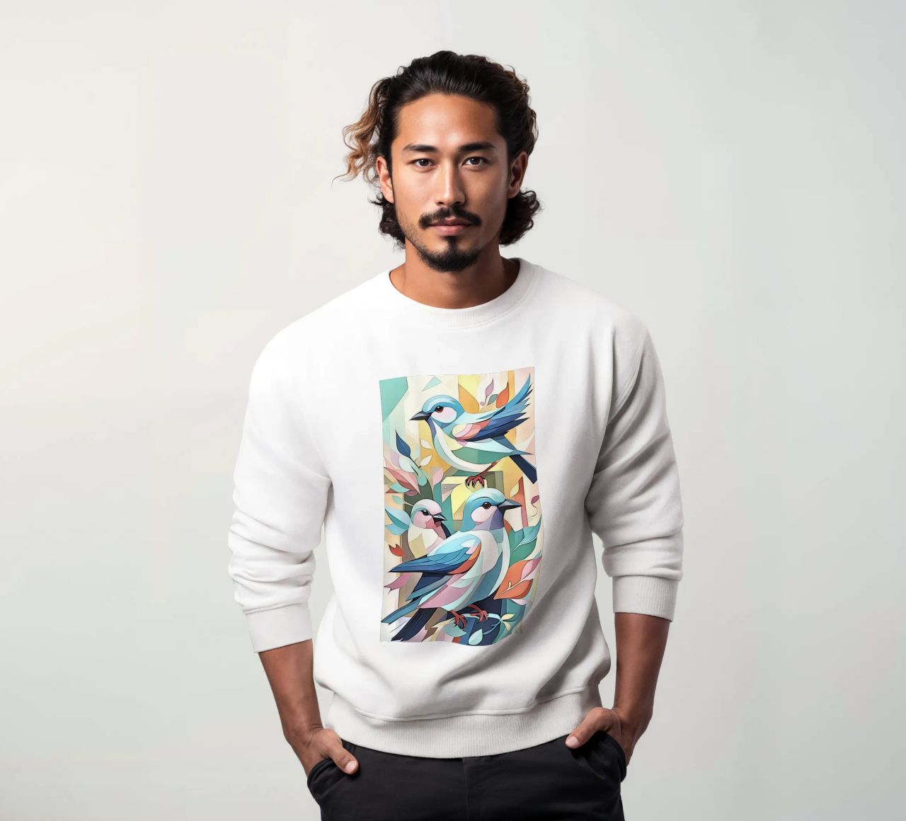 Pájaros en pastel nº 2 sudadera de ZAMART - PopArt