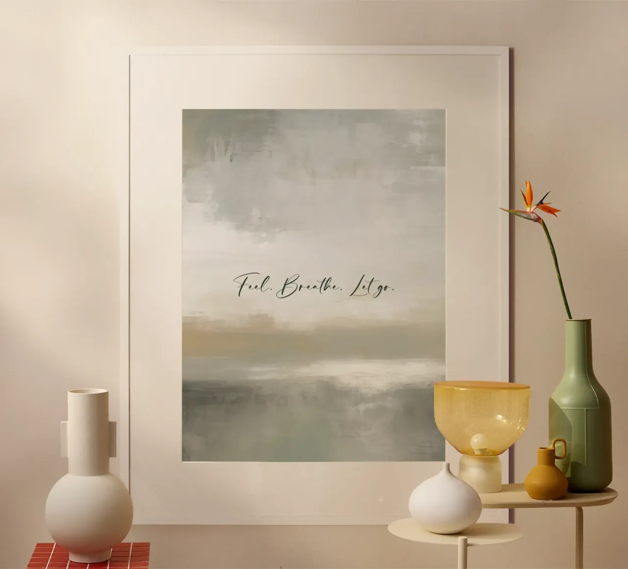 Feel Breathe Let Go poster da treechild