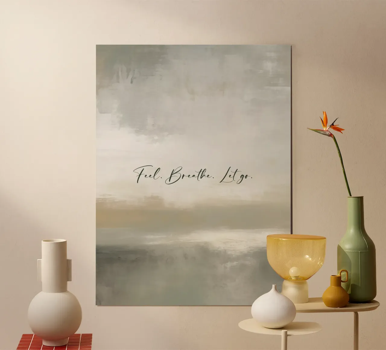 Feel Breathe Let Go poster da treechild
