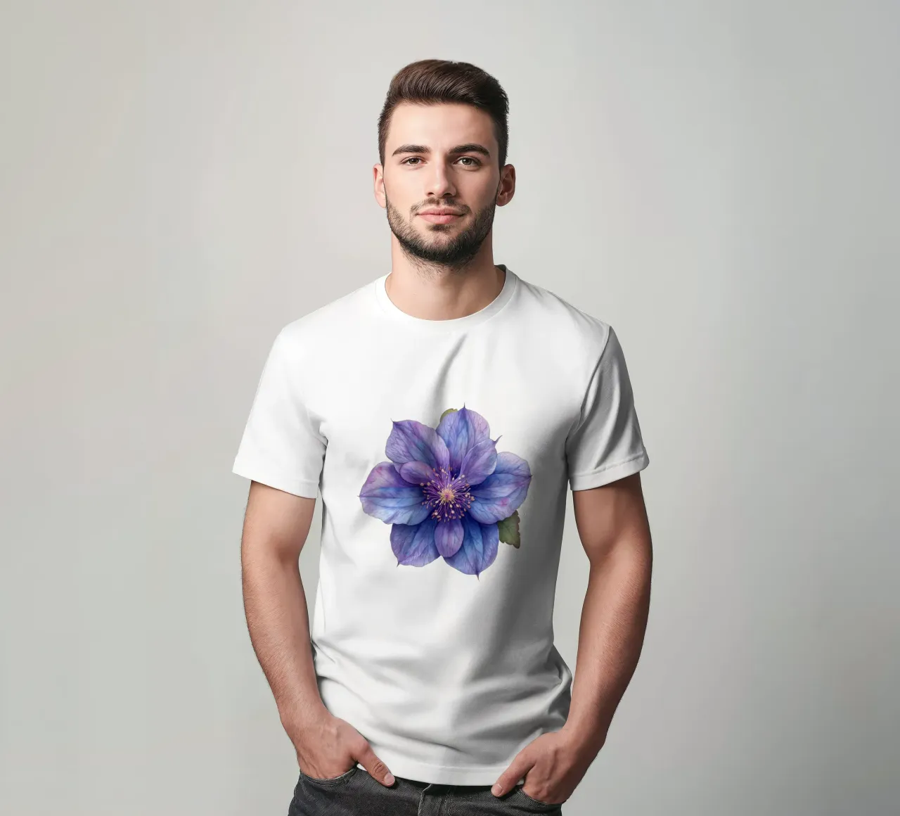 Columbine Flower 2 t-shirt by Bold Blooms