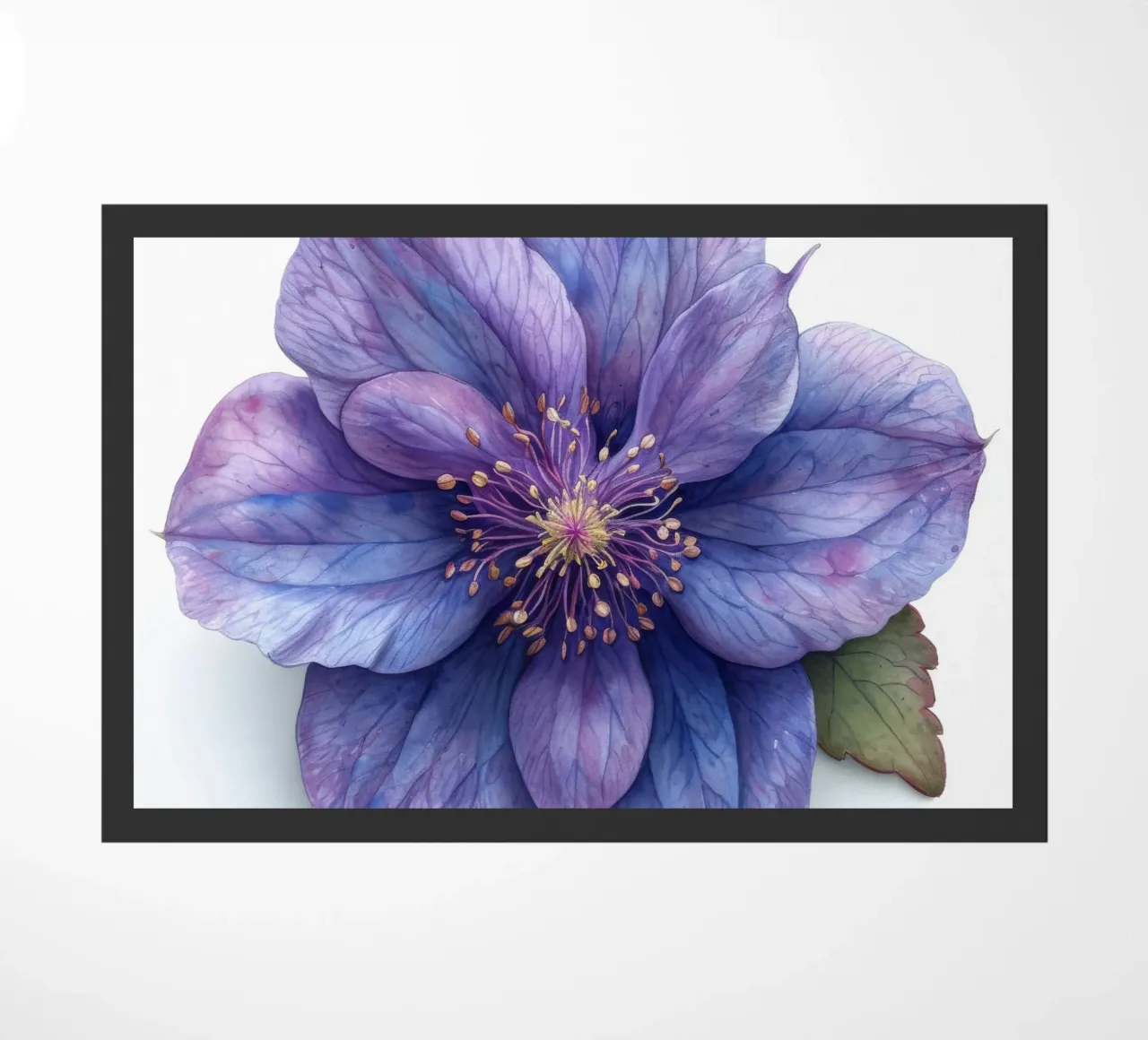 Columbine Flower 2 doormat by Bold Blooms