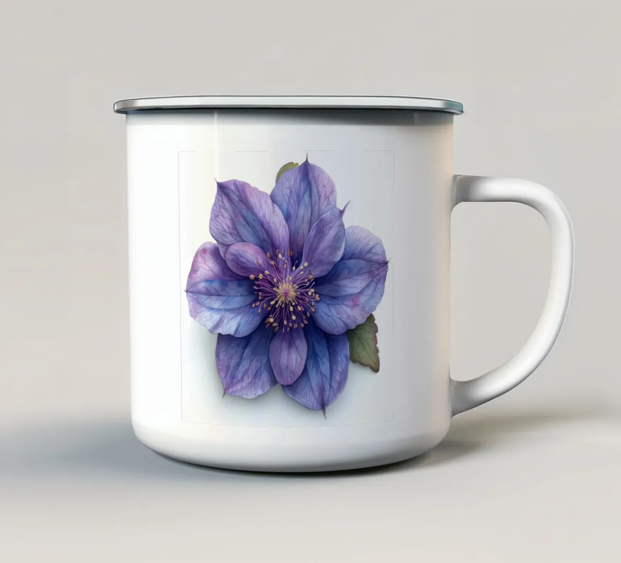 Fiore di aquilegia 2 tazza in smalto da Bold Blooms