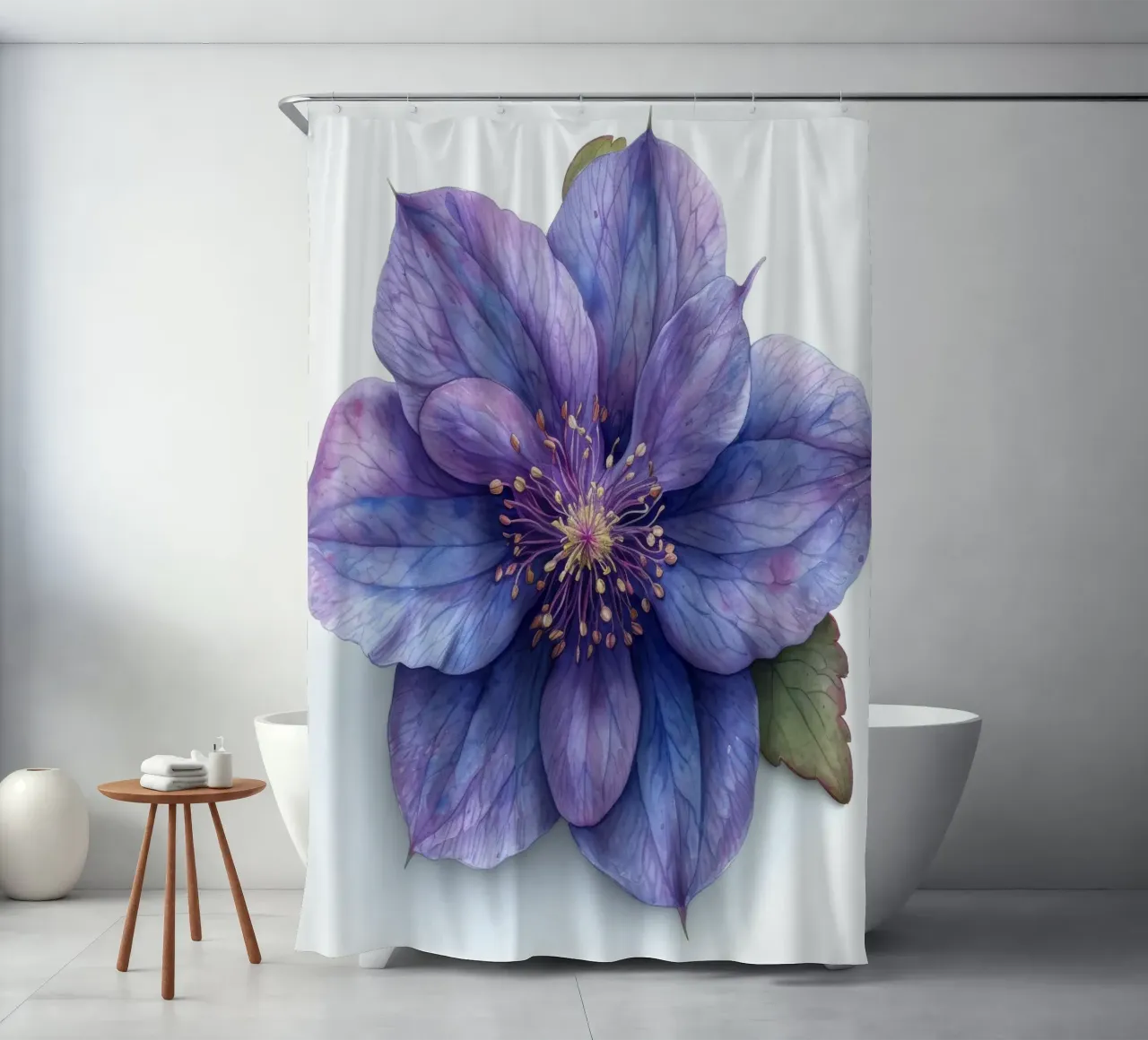 Columbine Flower 2 shower curtain by Bold Blooms
