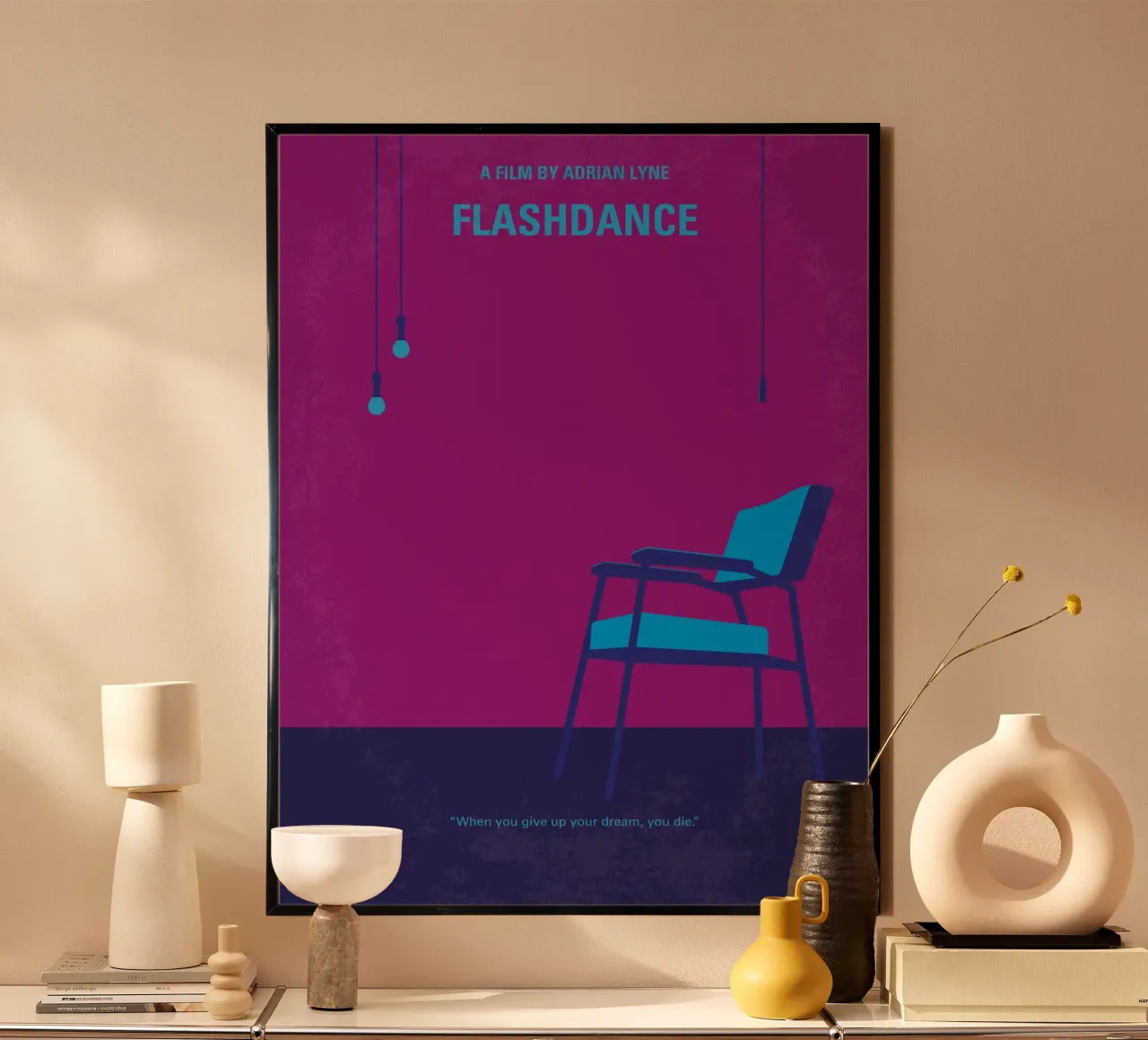 No1002 My Flashdance minimal movie poster poster con telaio in plastica da Chungkong