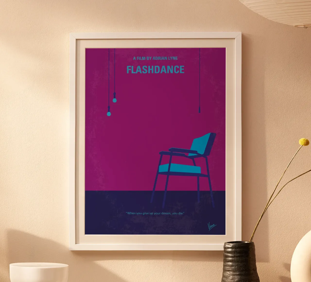 No1002 My Flashdance minimal movie poster poster con telaio in plastica da Chungkong