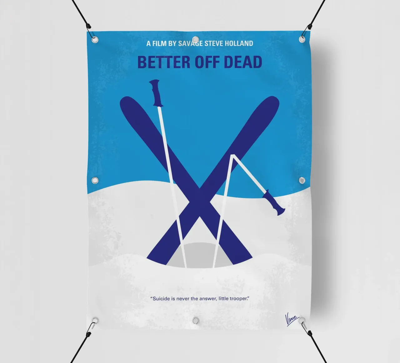 No1003 My Better Off Dead minimal movie poster telo in pvc da Chungkong