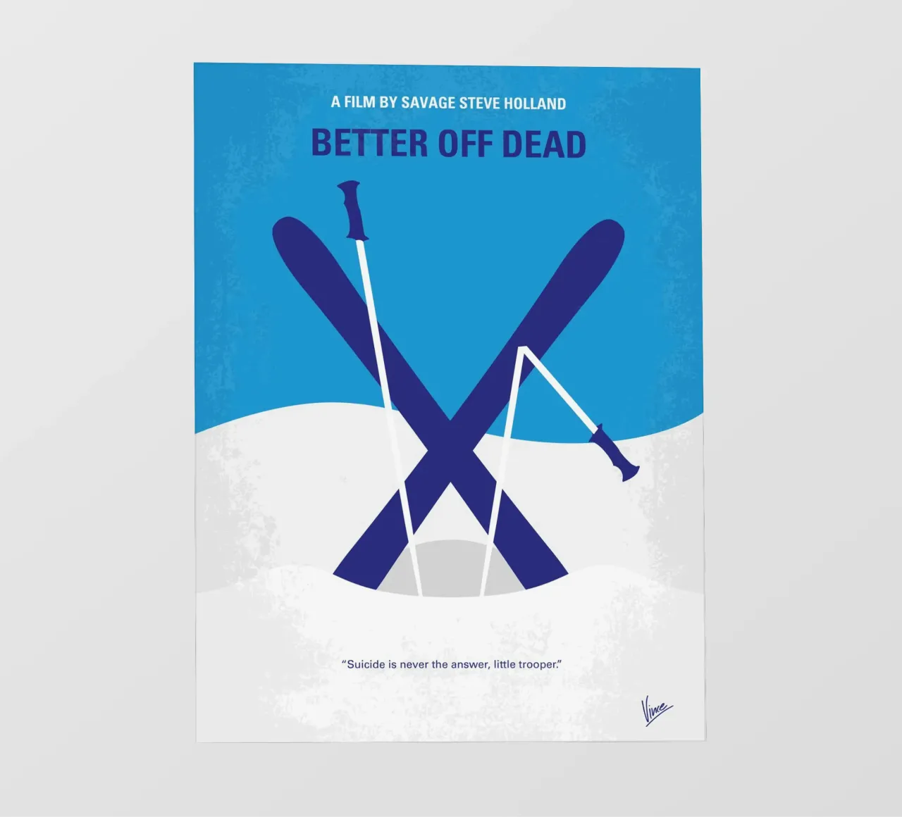 No1003 My Better Off Dead minimal movie poster telo in pvc da Chungkong