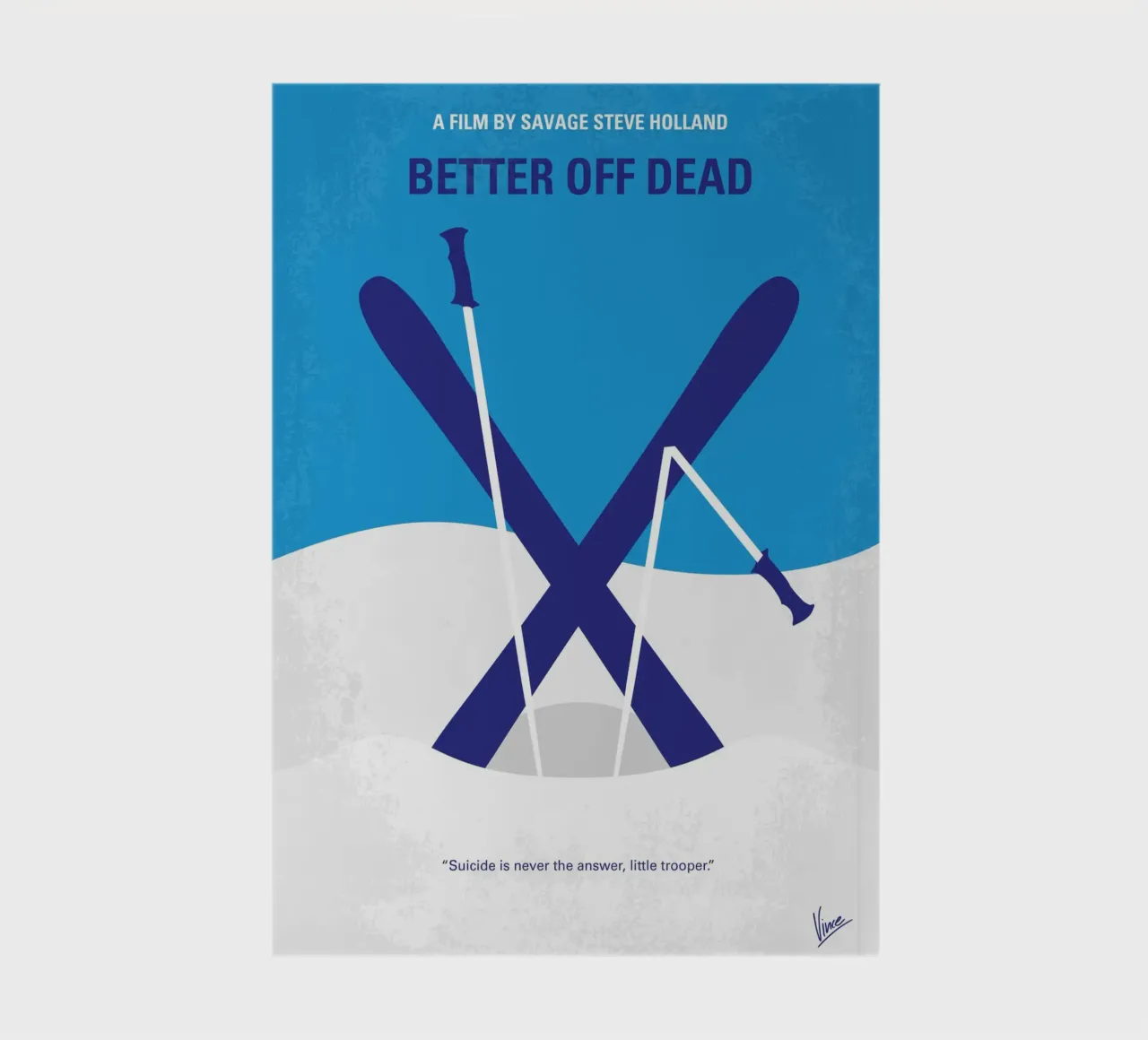 No1003 My Better Off Dead minimal movie poster diario da Chungkong