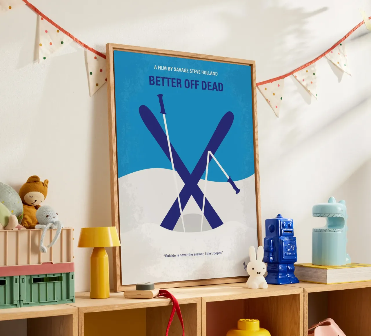 No1003 My Better Off Dead minimal movie poster plexiglass da Chungkong
