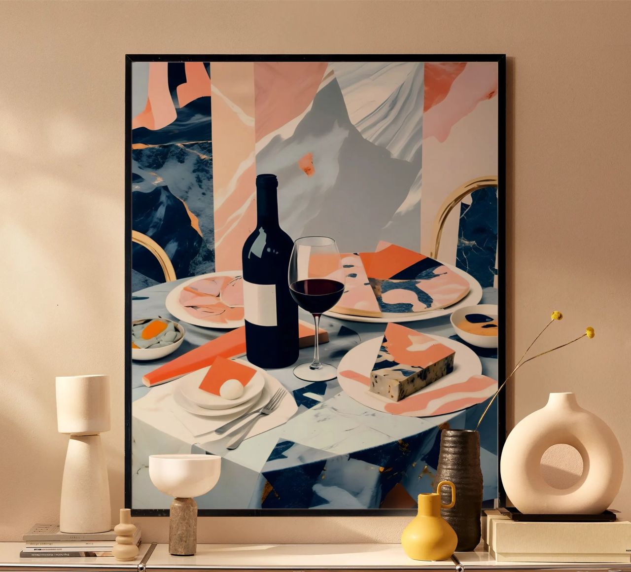 Italian Marble Lunch poster by 83oranges