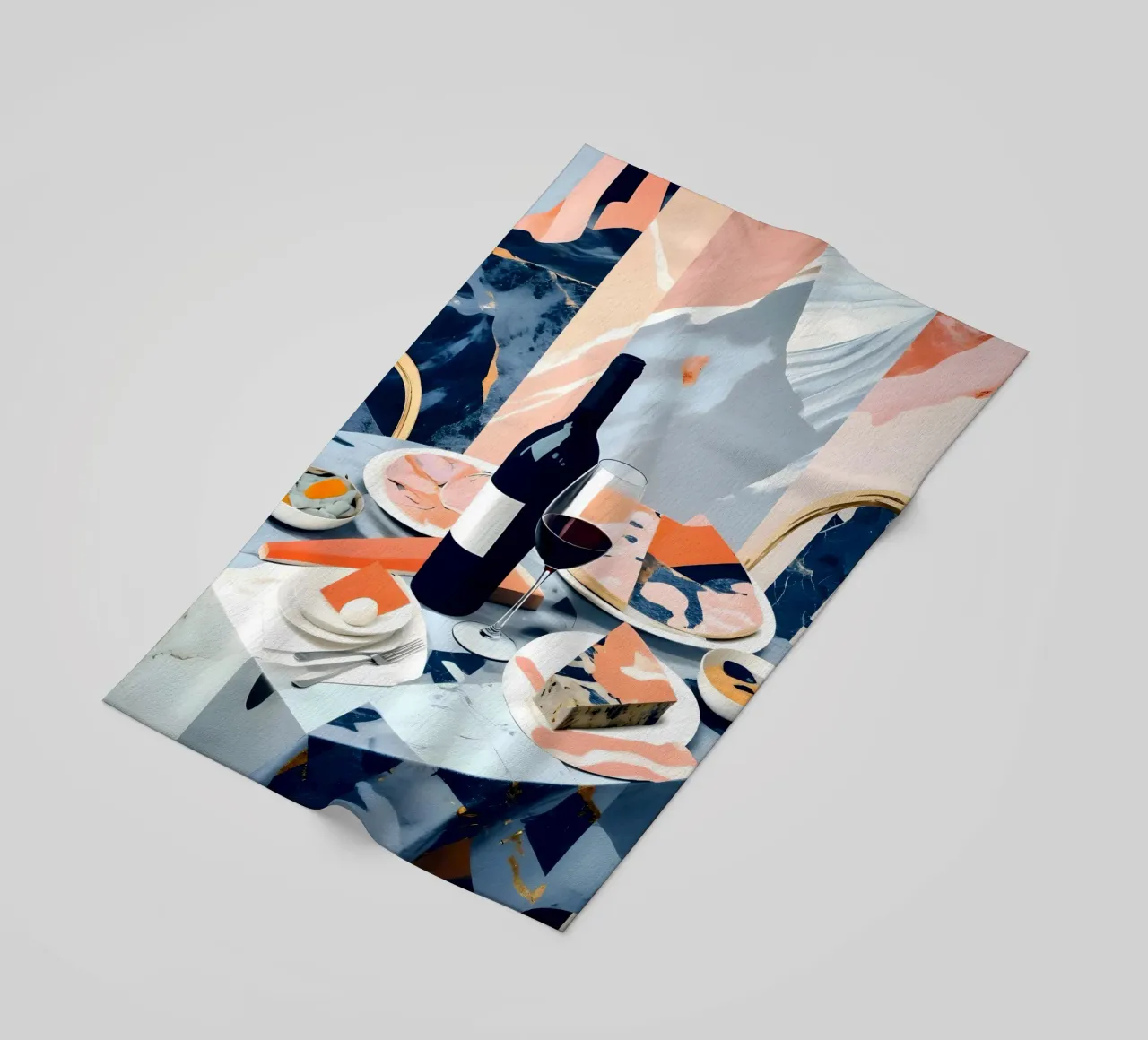 Italian Marble Lunch beach towel by 83oranges