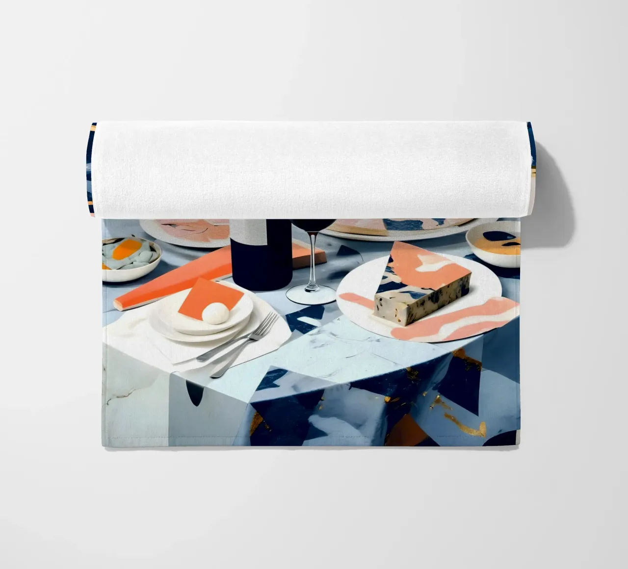 Italian Marble Lunch beach towel by 83oranges