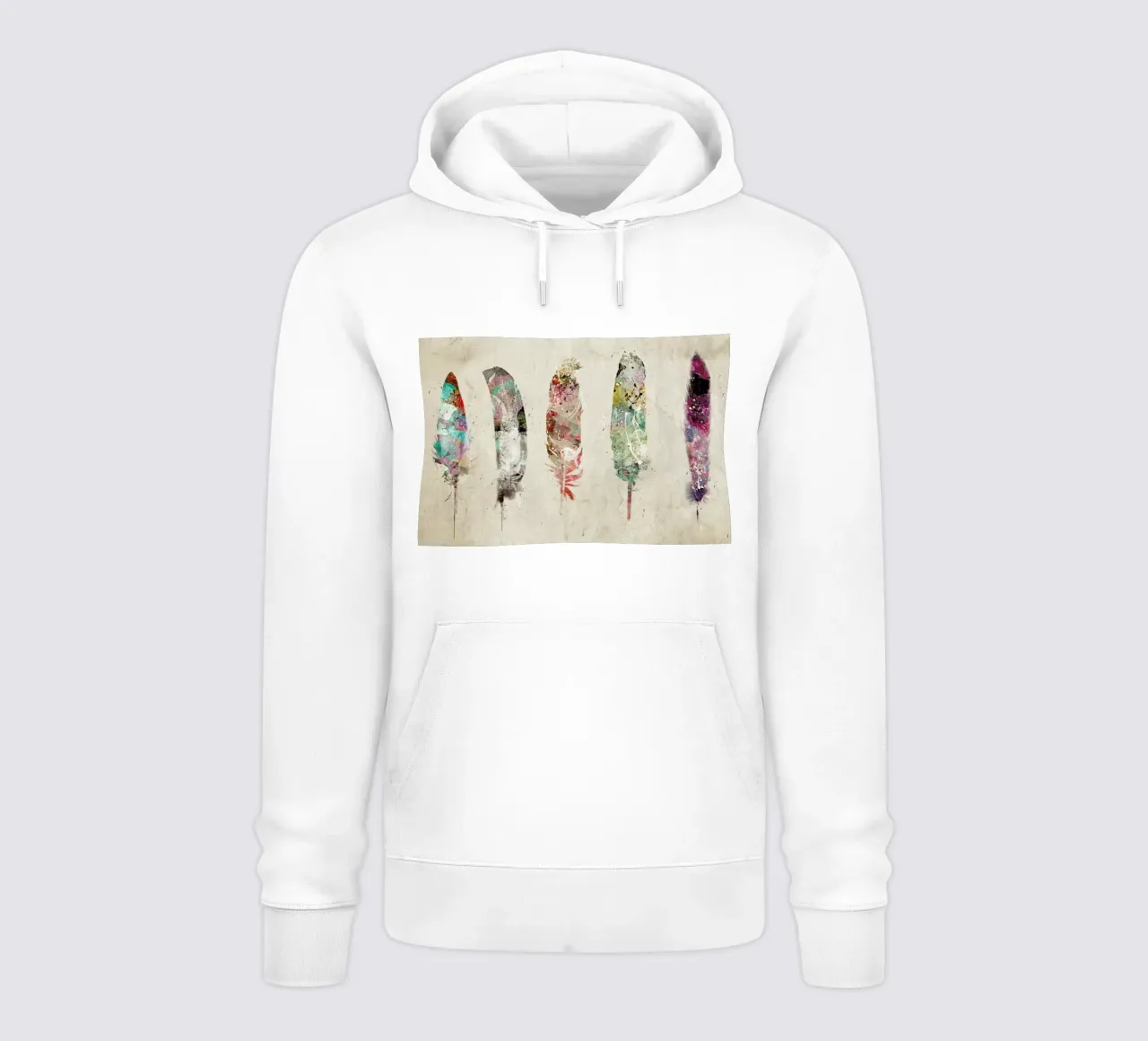 Pop Art Feathers felpa con cappuccio da Brian Buckley