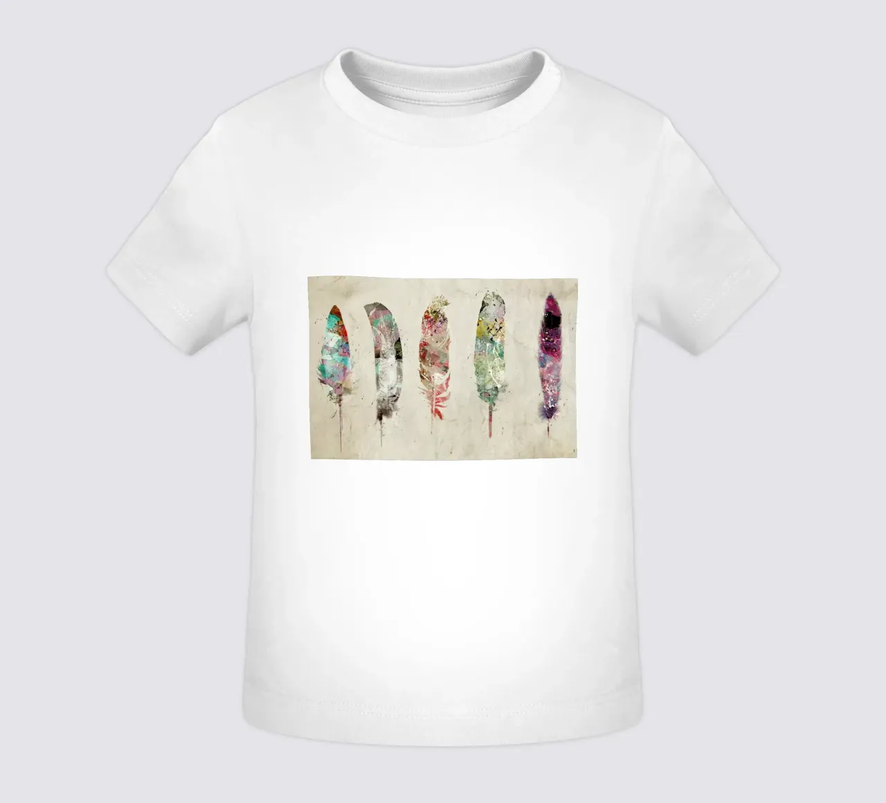 Pop Art Feathers maglietta neonato da Brian Buckley