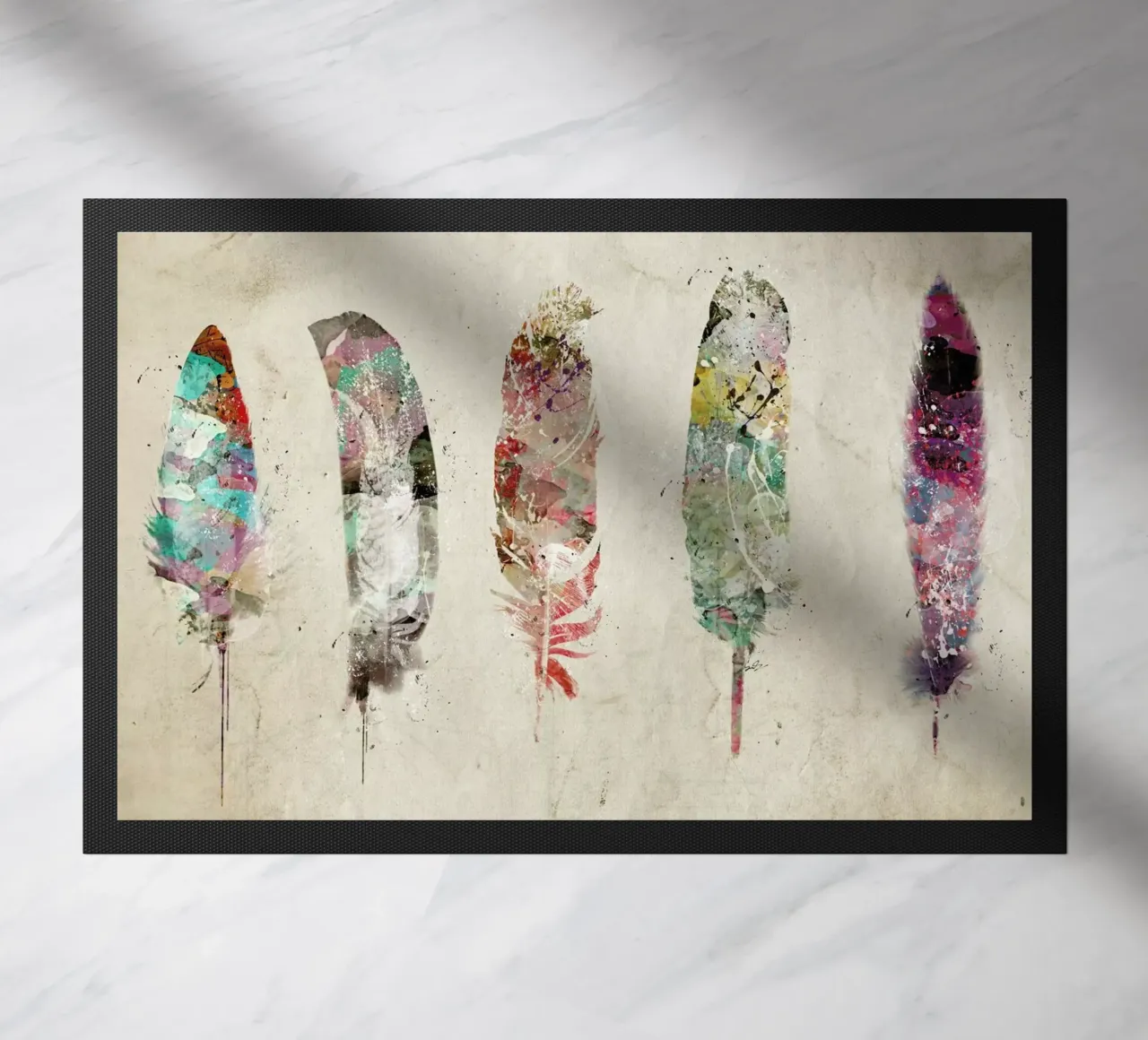 Pop Art Feathers zerbino da Brian Buckley
