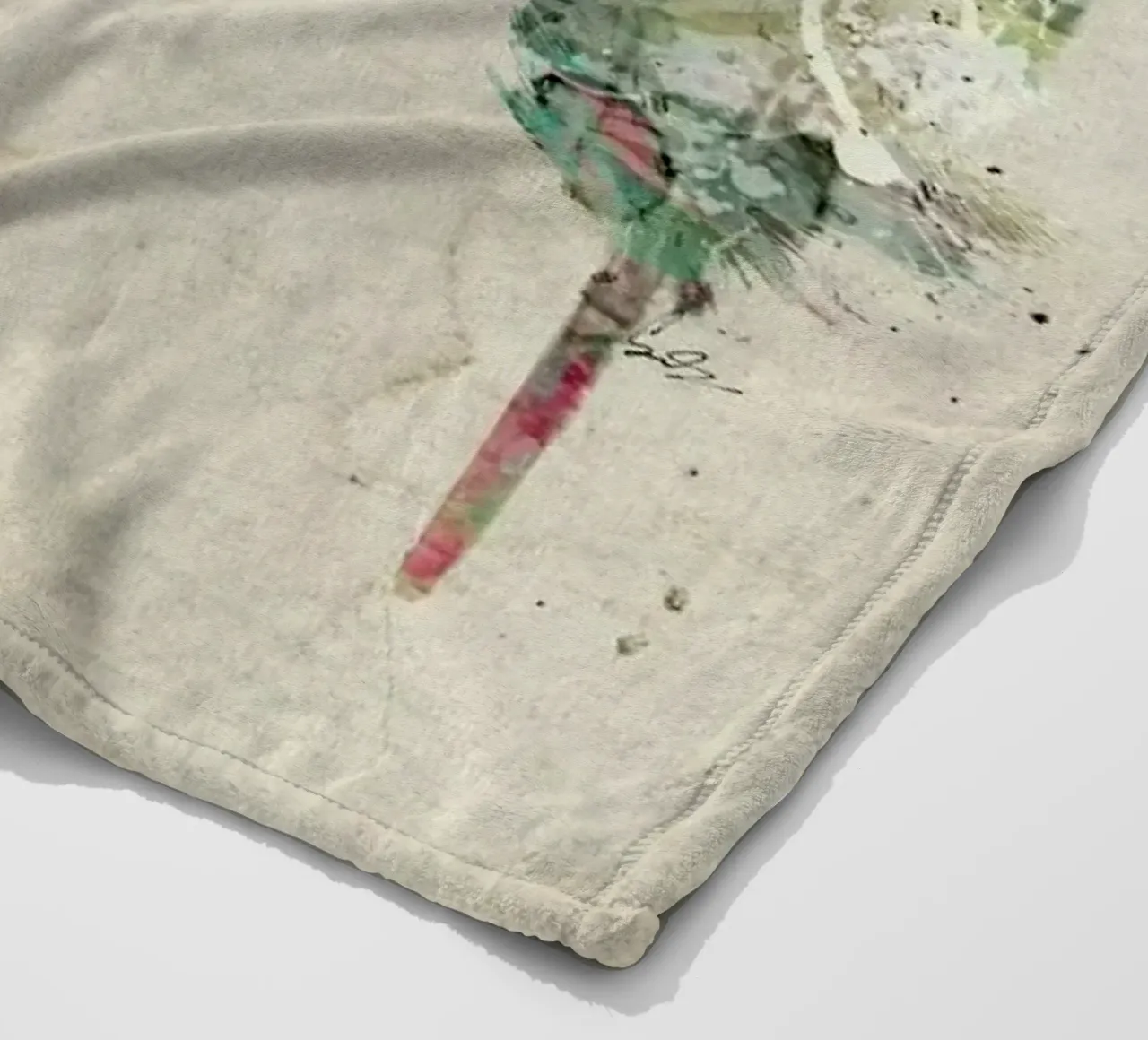 Pop Art Feathers coperta in pile da Brian Buckley