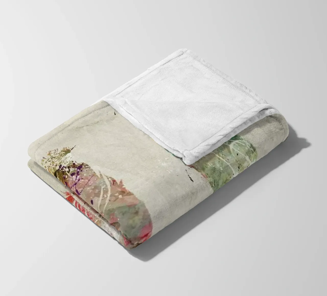 Pop Art Feathers coperta in pile da Brian Buckley
