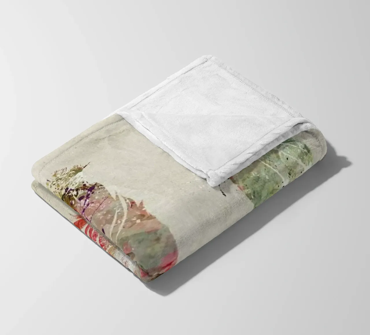 Pop Art Feathers coperta in pile da Brian Buckley