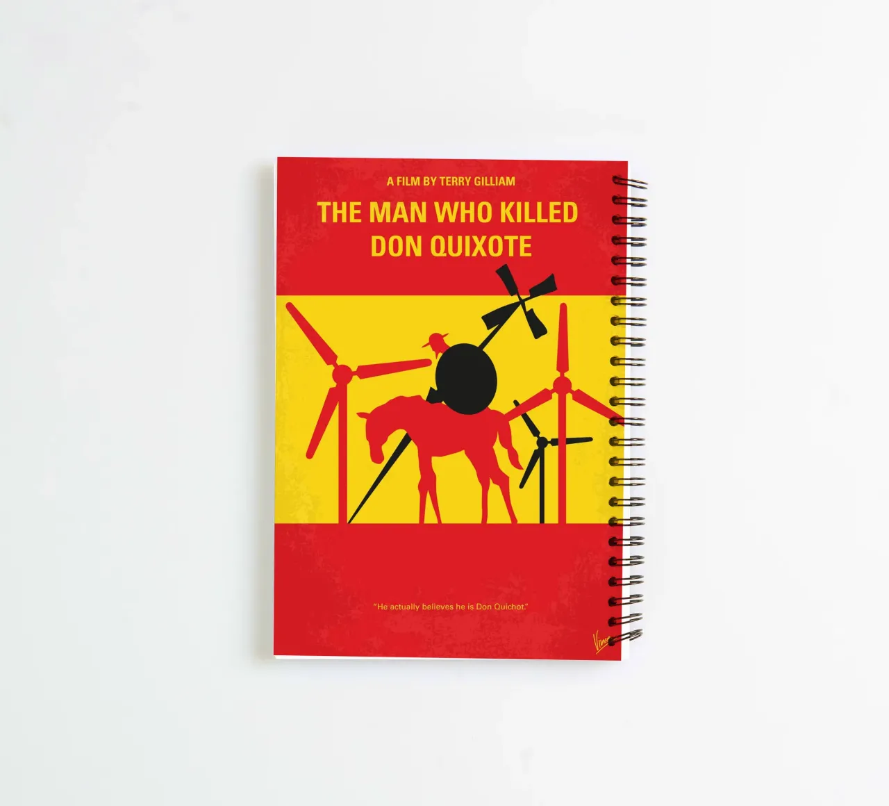 No1008 My The Man Who Killed Don Quixote minimal movie poste diario ad anelli da Chungkong