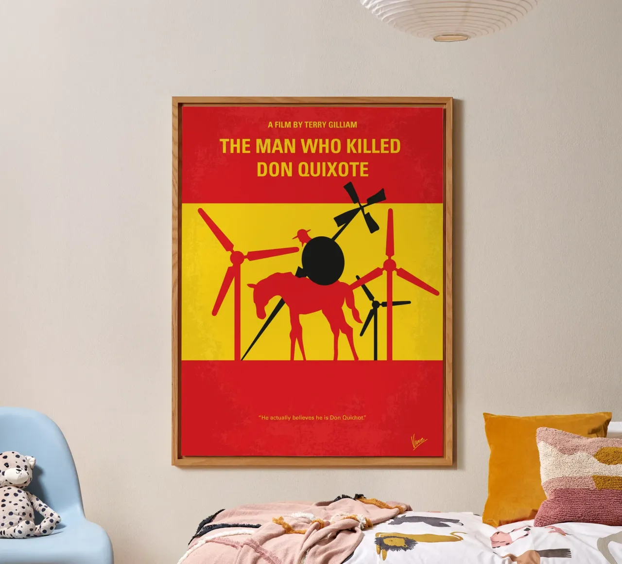 No1008 My The Man Who Killed Don Quixote minimal movie poste alluminio dibond da Chungkong