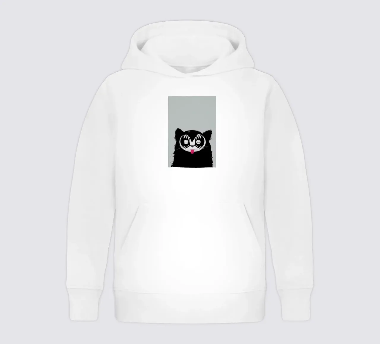 Cat Rock On felpa bambino con cappuccio da Doozal