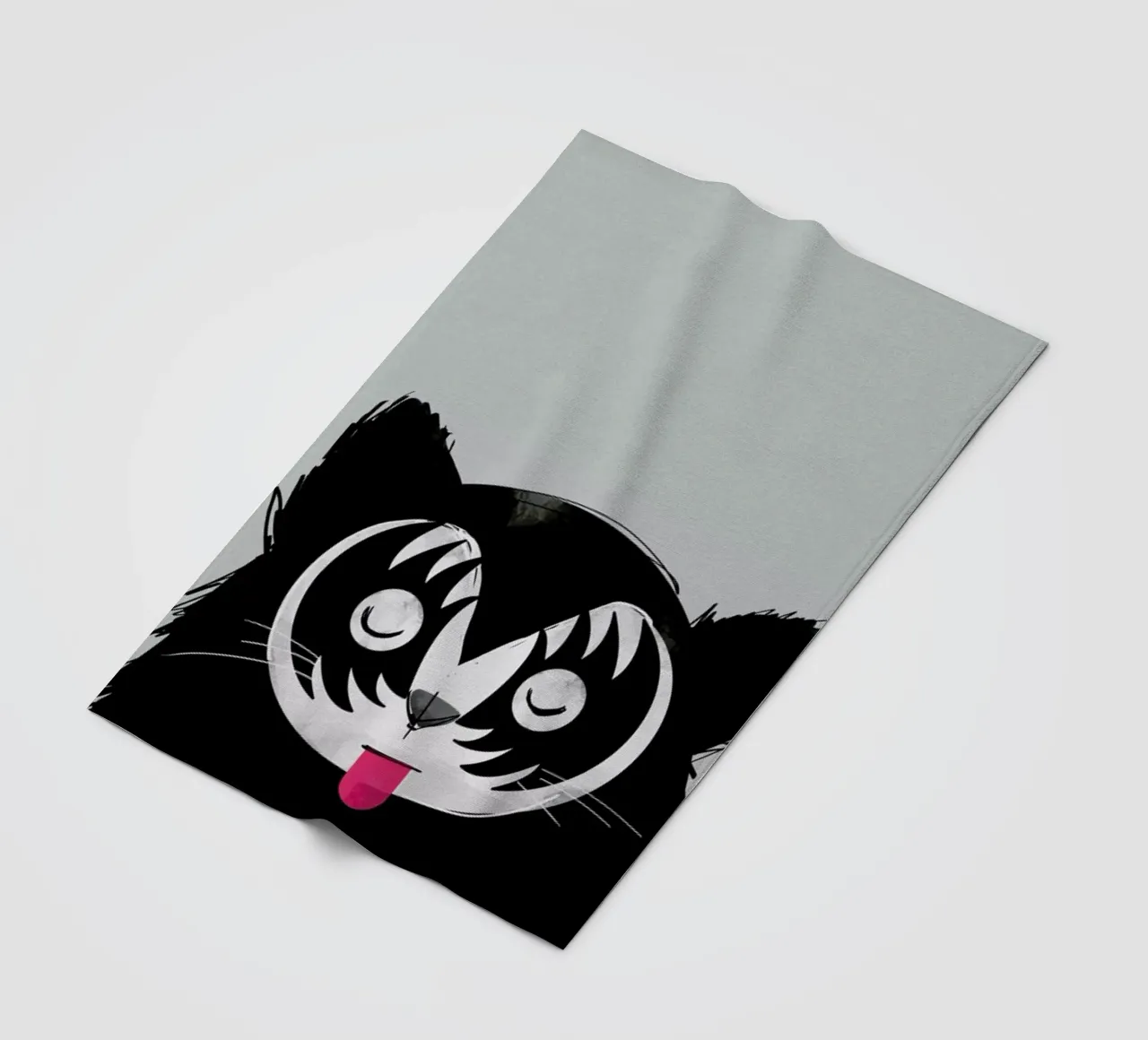 Cat Rock On coperta in pile da Doozal