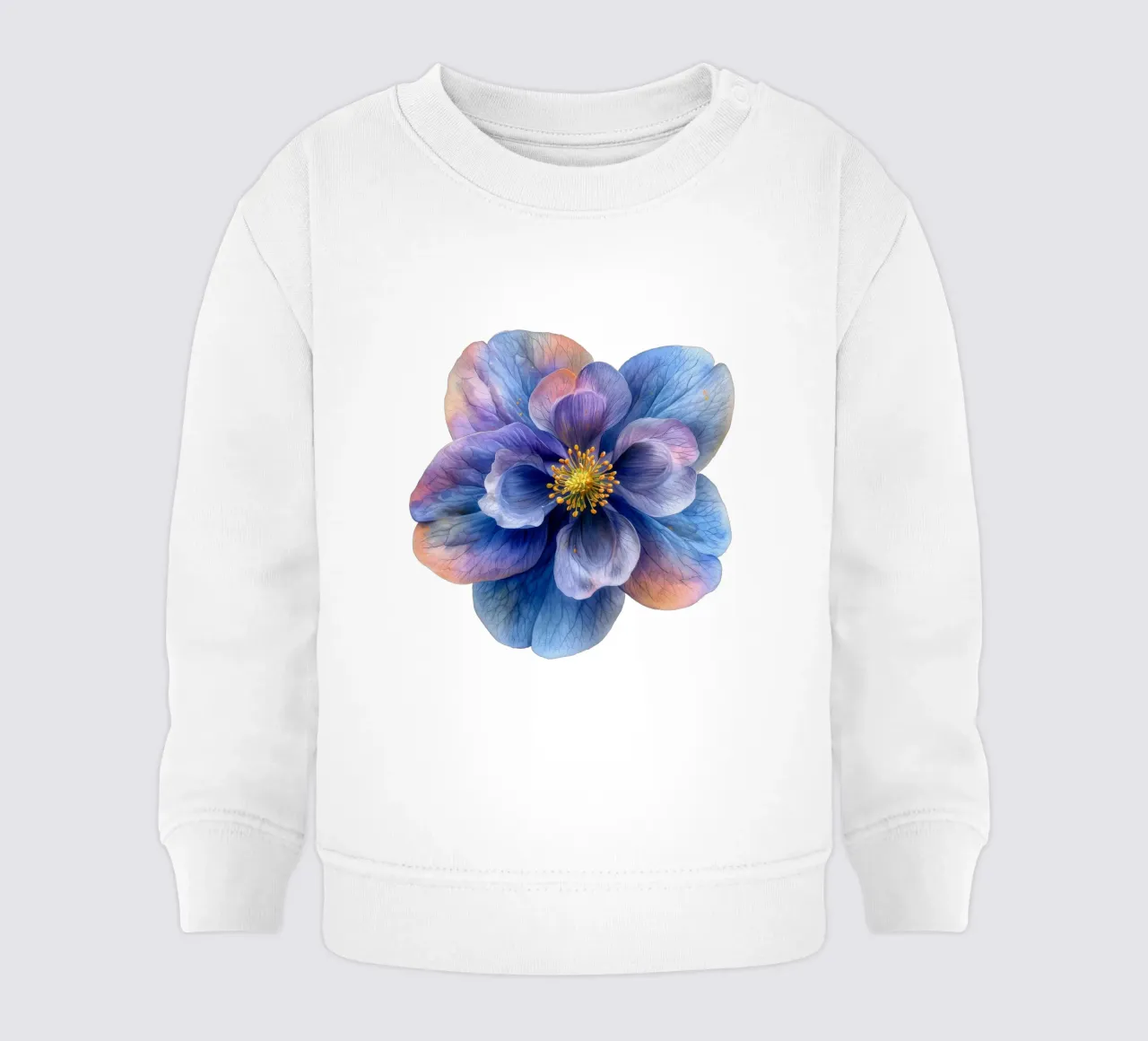 Columbine Flower 4 baby sweatshirt by Bold Blooms