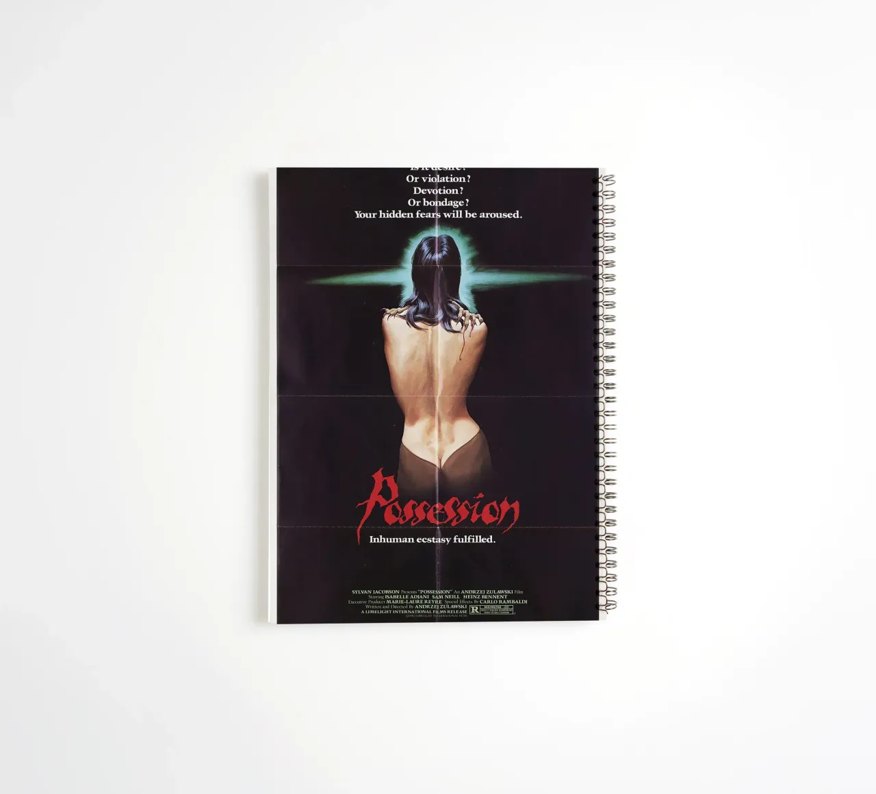 Possession (1981) Movie spiral notebook by Attaboy Dsgn