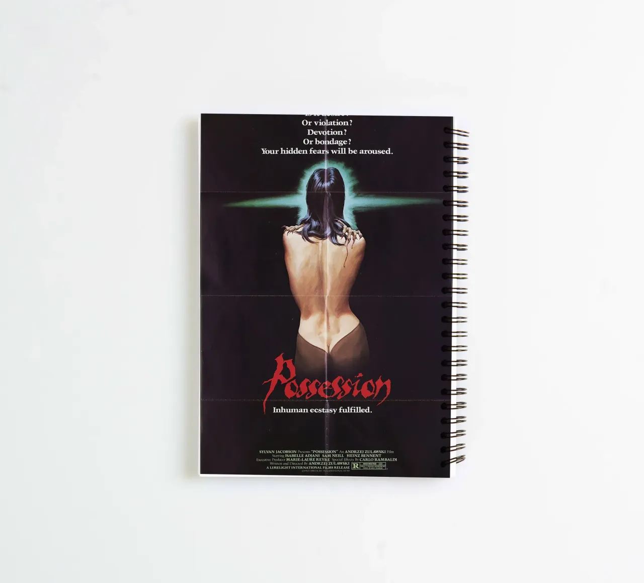 Possession (1981) Movie spiral notebook by Attaboy Dsgn