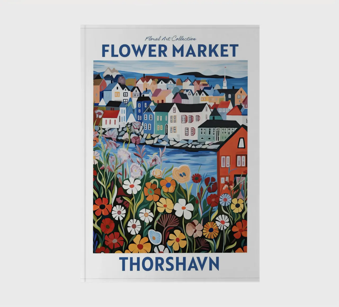 Mercato dei fiori, Tórshavn, Isole Faroe, Viaggio botanico diario da Peaches Art Prints