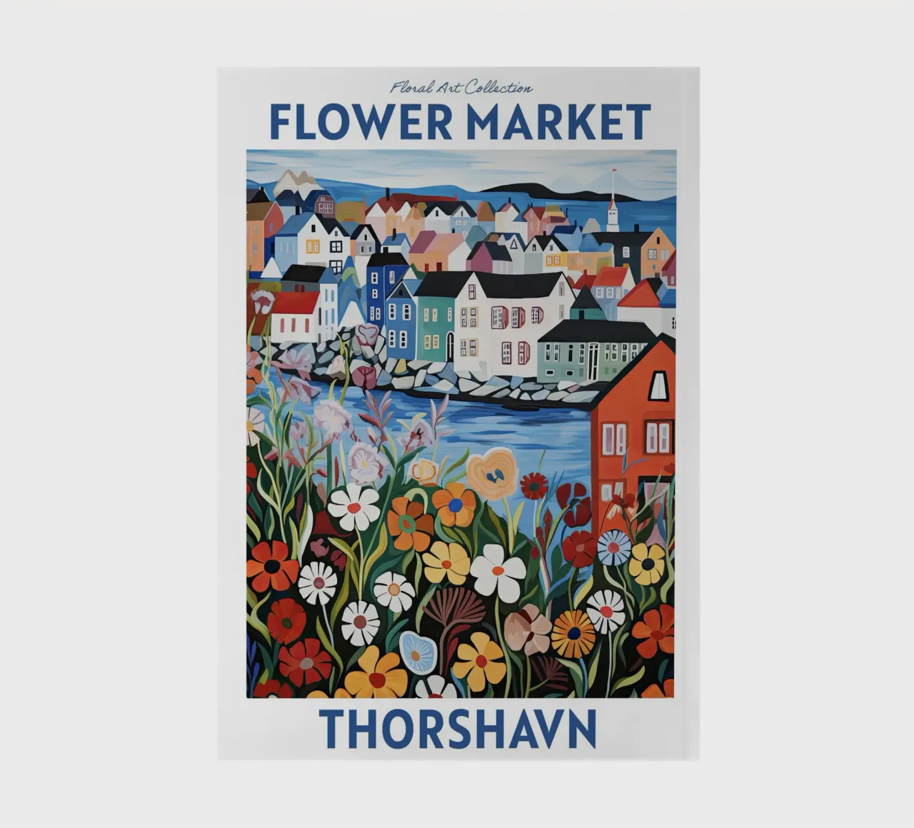 Mercato dei fiori, Tórshavn, Isole Faroe, Viaggio botanico diario da Peaches Art Prints