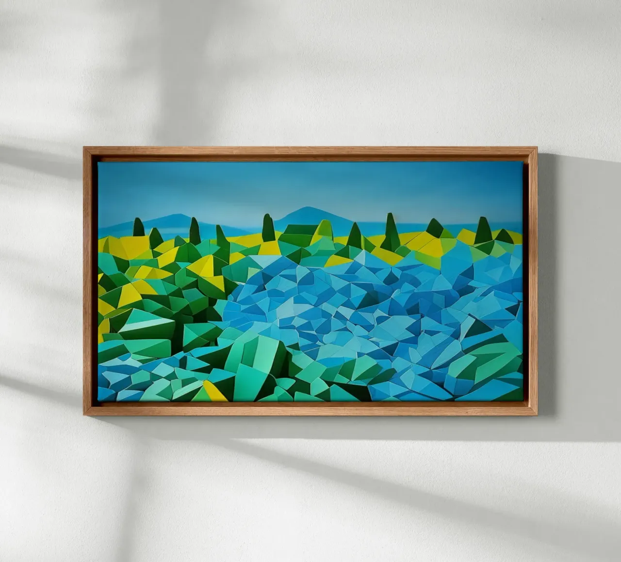 Paesaggio_Tenerife_2 tela con Cornice a cassetta da Abstract Art by LK