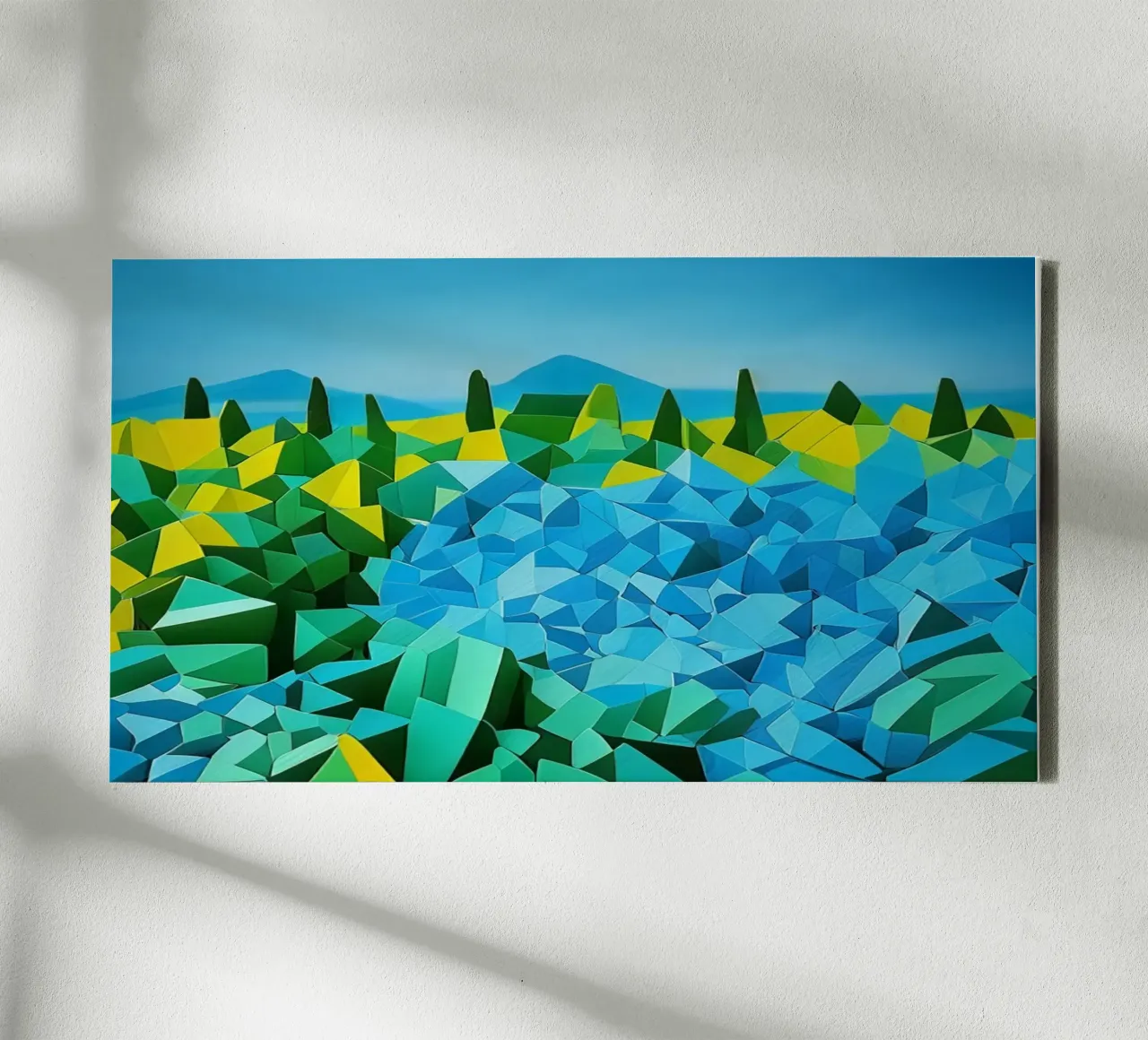 Paesaggio_Tenerife_2 tela con Cornice a cassetta da Abstract Art by LK