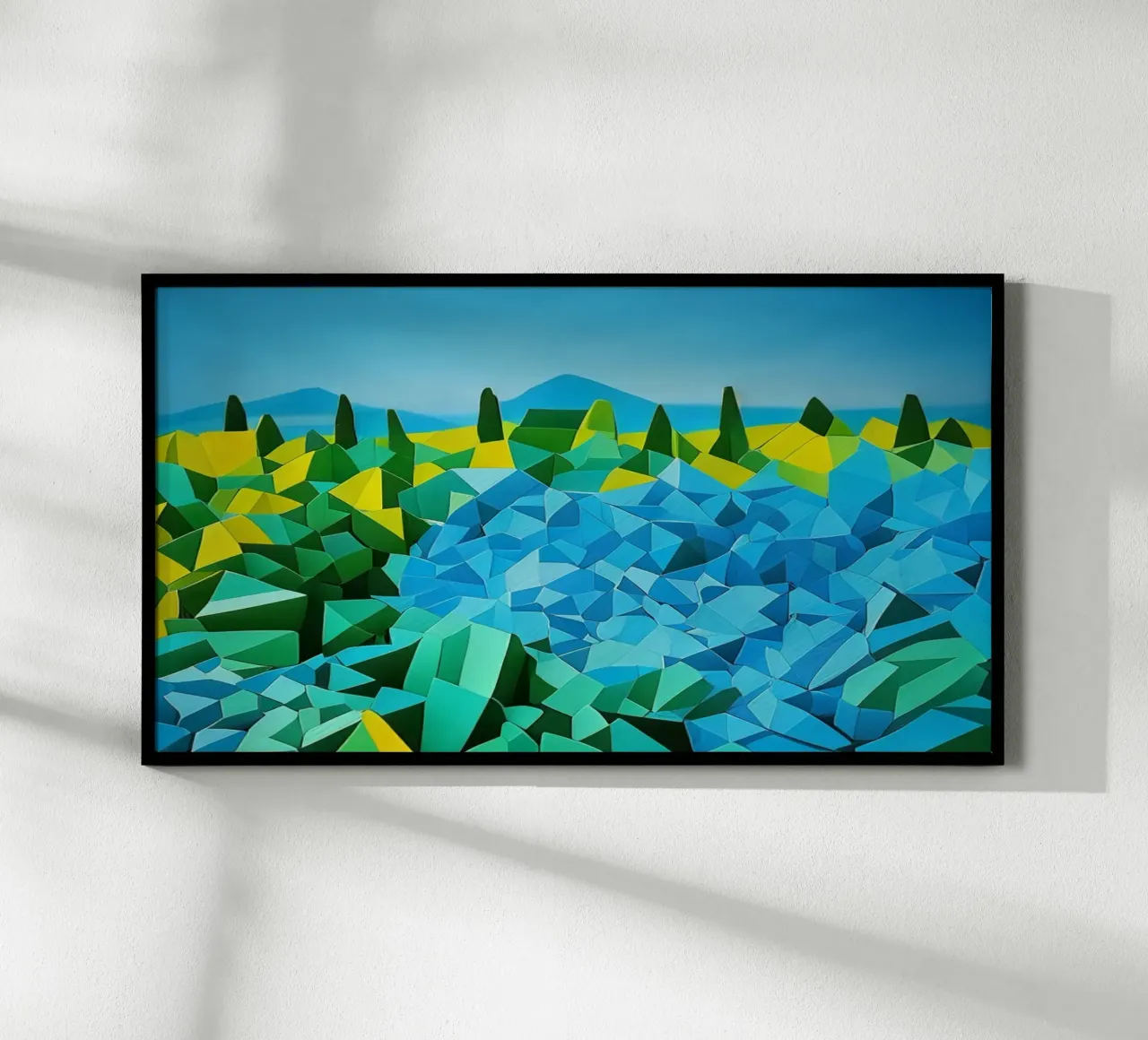 Paesaggio_Tenerife_2 poster con telaio in alluminio da Abstract Art by LK