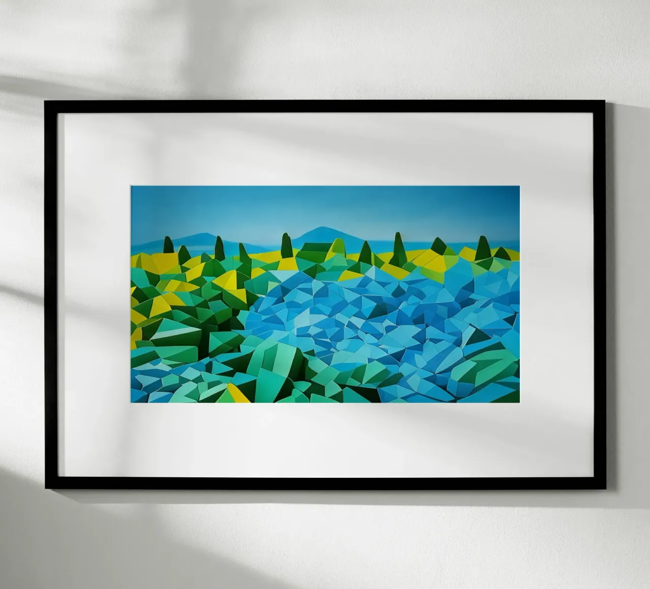 Paesaggio_Tenerife_2 poster con telaio in alluminio da Abstract Art by LK