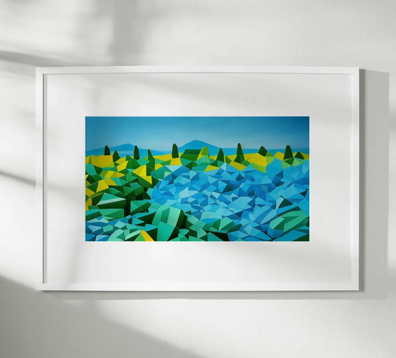 Paesaggio_Tenerife_2 poster con telaio in alluminio da Abstract Art by LK