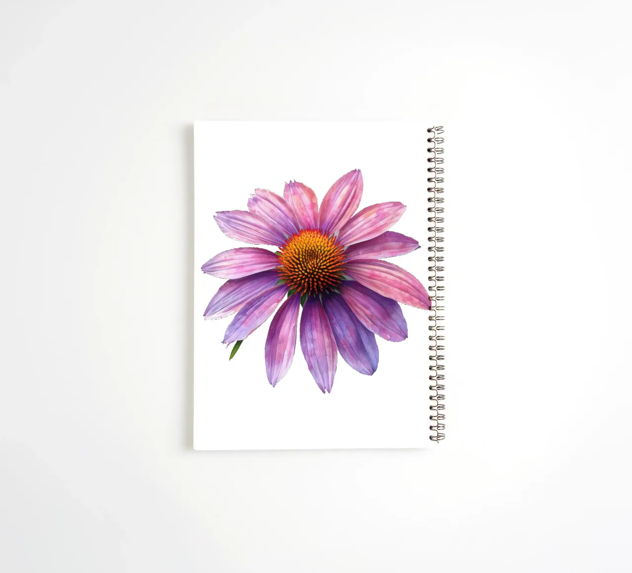 Coneflower 2 spiral notebook by Bold Blooms