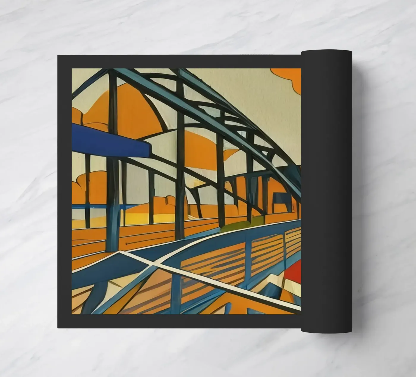 Sightseeing_Excursion_Munich_1 doormat by Abstract Art by LK